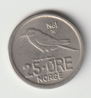 NORGE 1961: 25 Öre, KM 407 - Norwegen