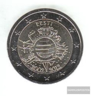 Estonia 2012 Stgl./unzirkuliert Stgl./unzirkuliert 2012 2 Euro 10 Years Euro Cash - Estland