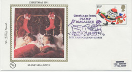 GB SPECIAL EVENT POSTMARKS 1981 GREETINGS FROM STAMP MAGAZINE LINK HOUSE-CROYDON-SURREY, Rare Benham Cover - Brieven En Documenten