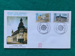 FRANCIA -  EUROPA 1990 -   FDC  1990 - Brieven En Documenten