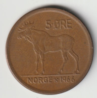 NORGE 1966: 5 Öre, KM 405 - Noorwegen