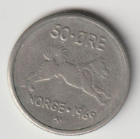 NORGE 1969: 50 Öre, KM 408 - Norwegen