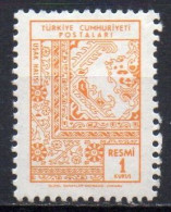 TURQUIE N° Serv 99 ** Y&T 1966 Tapisserie - Timbres De Service