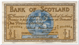 SCOTLAND,BANK OF SCOTLAND,1 POUND,1960,P.100c,VF - 1 Pound