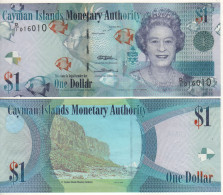 CAYMAN 1 Dollar   P38a    Dated 2010     ( Queen Elizabeth II  -  Rocky Cliff "The Bluff"  At Back ) - Kaaimaneilanden