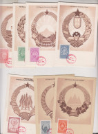 YUGOSLAVIA 1948 Nice Set Maximum Card,heraldic - Covers & Documents