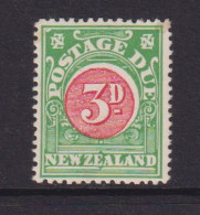 NEW ZEALAND  - 1902 Postage Due 3d Hinged Mint - Timbres-taxe