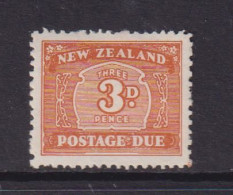 NEW ZEALAND  - 1939 Postage Due 3d Hinged Mint - Impuestos