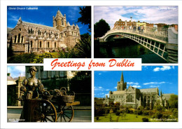 8-12-2023 (1 W 37) Ireland (posted To Australi 2013) Dubin - 4 Views (with Swan Stamp) - Dublin