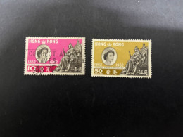 (stamp 8-12-2023) Hong Kong (2 Used Stamps) - Gebruikt