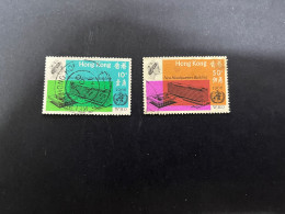 (stamp 8-12-2023) Hong Kong (2 Used Stamps) WHO - Gebraucht