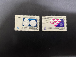 (stamp 8-12-2023) Hong Kong (2 Used Stamps) Girl Guides - Gebruikt