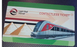 EGYPT Light Rail Ticket Contactless  (Egypte) (Egitto) (Ägypten) (Egipto) (Egypten) - Welt