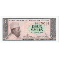 Guinée, 2 Sylis, 1981, KM:21a, NEUF - Guinea