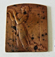 C162 Médaille Bronze - P Theunis 1883 - 1950 - Foyer Des Orphelins - H 7,5cm - Professionals / Firms