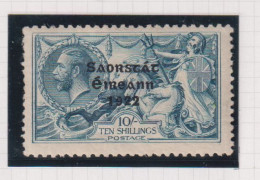 IRELAND  - 1925-28 Ovpt George V 10s Hinged Mint - Unused Stamps