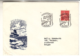 Finlande - Lettre De 1966 - Oblit Ruka - - Lettres & Documents