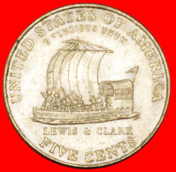 * LEWIS & CLARK 1805: USA  5 CENTS 2004P SHIP! JEFFERSON (1801-1809) · LOW START ·  NO RESERVE! - Commemoratifs