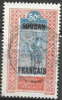 FRENCH SOUDAN - 1921 - DEFINITIVE OVERPRINTED -C.50 - CANCELLED (YVERT 32 - MICHEL 37) - Gebruikt