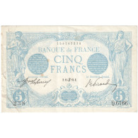 France, 5 Francs, Bleu, 1915, Q.6166, TTB, Fayette:2.28, KM:70 - 5 F 1912-1917 ''Bleu''
