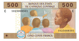 C.A.S. CHAD P606Ce  500 FRANCS 2002 Signature 14   UNC. - Stati Centrafricani