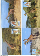 A41407)WWF-Maximumkarte Saeuegetiere: Kenia 481 - 484 - Cartes-maximum