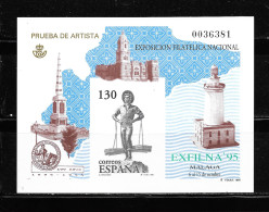 ESPAÑA 1995, PRUEBA OFICIAL EDIFIL 35 - EXFILNA ' 95.     MNH. - Errors & Oddities