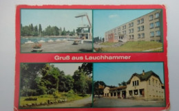Lauchhammer, Schwimmstadion, Kaufhalle U.a., 1986 - Lauchhammer