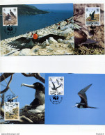 A45165)WWF-Maximumkarte Vogel: Ascension 521 - 524 - Maximum Cards