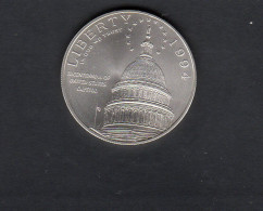 Baisse De Prix USA - Pièce 1 Dollar Argent Bicentenaire De L'US Capitol 1994 SPL/AU KM.253 - Commemoratifs