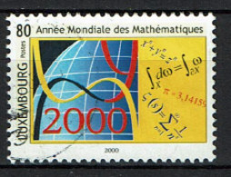 Luxembourg 2000 - YT 1447 - Mathématiques, World Mathematical Year - Oblitérés
