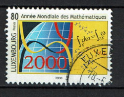 Luxembourg 2000 - YT 1447 - Mathématiques, World Mathematical Year - Usados