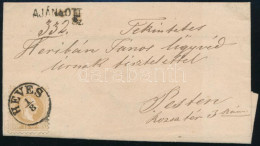 1870 Ajánlott Levél 15kr "HEVES" (Gudlin 70 P) - "PEST" - Autres & Non Classés