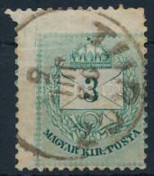 O 1881 3kr Elfogazva (ex Lovász) / Shifted Perforation - Other & Unclassified