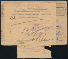 1915 Orosz Hadifogoly Levelezőlap Magyarországra, Majd Visszaküldve / Russian POW Postcard To Hungary, Returned - Autres & Non Classés