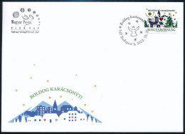 2023 Karácsony Hologramos öntapadós Bélyeg FDC-n - Other & Unclassified