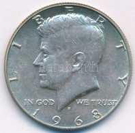 Amerikai Egyesült Államok 1968D 1/2$ Ag "Kennedy" T:AU USA 1968D 1/2 Dollar Ag "Kennedy" C:AU  Krause KM#202a - Zonder Classificatie