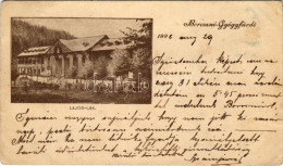 T2/T3 1898 (Vorläufer) Borosznófürdő, Brusno-kúpele (Borosznó, Brusznó, Brusno); Lajos Lak, étterem / Villa, Restaurant  - Zonder Classificatie