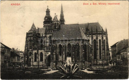 T2/T3 1910 Kassa, Kosice; Dóm A Szent Mihály Kápolnával. Özv. Klein Fülöpné és Fia Kiadása / Cathedral, Chapel (EK) - Zonder Classificatie