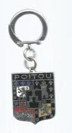 Porte Clefs , Clés , BLASON POITOU , 2 Scans , Frais 1.95 E - Key-rings