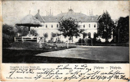 T2/T3 Pöstyén, Pistyan, Piestany; Gyógyház és Lawn Tennis Tér, Teniszpálya. A. Bernas Kiadása / Curhaus Mit Lawn Tennis- - Non Classés