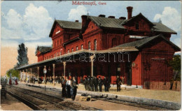 T2/T3 1918 Marasesti (Vrancea), Gara / Railway Station + "M. Kir. 34. Honvéd Gyalogezred" - Zonder Classificatie