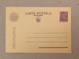 Romania Postal Stationery Entier Postal Ganzsache Military Postcard Carte Postale Militaire King Michael Mihai I - Lettres & Documents