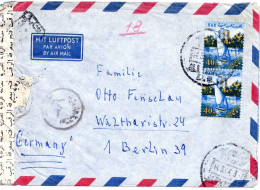 61185 - Ägypten - 1964 - 2@40M Segelboot A LpBf ALEXANDRIA -> Westdeutschland, M Aegypt Zensur - Lettres & Documents
