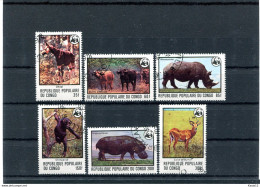 A51327)WWF: Kongo 630 - 635 Gest. - Gebraucht
