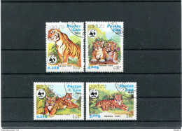 A51334)WWF: Laos 706 - 709 Gest. - Gebraucht