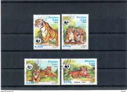 A51335)WWF: Laos 706 - 709 Gest. - Used Stamps