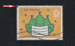 2020 - SAN MARINO - LOTTA AL COVID -  PRO ISTITUTO PER LA SICUREZZA SOCIALE / PRO INSTITUTE FOR SOCIAL SECURITY - USATO - Used Stamps