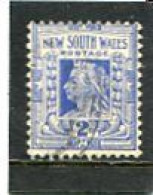 AUSTRALIA/NEW SOUTH WALES - 1897  2d  BLUE  FINE USED  SG 292 - Gebraucht