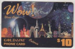 CANADA - WOW! (Ontario) , Gold Line, Prepaid Card $10, Used - Canada
